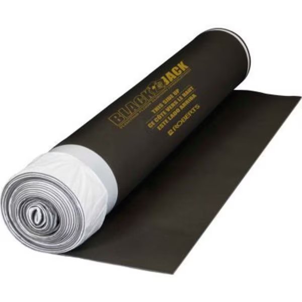 Roberts Black Jack 2-In-1 Wood Flooring Underlayment, 100 Sq/Ft X 28'L X 3' 7inW X 1/8inD, Qep, Mfr#: 70-026
